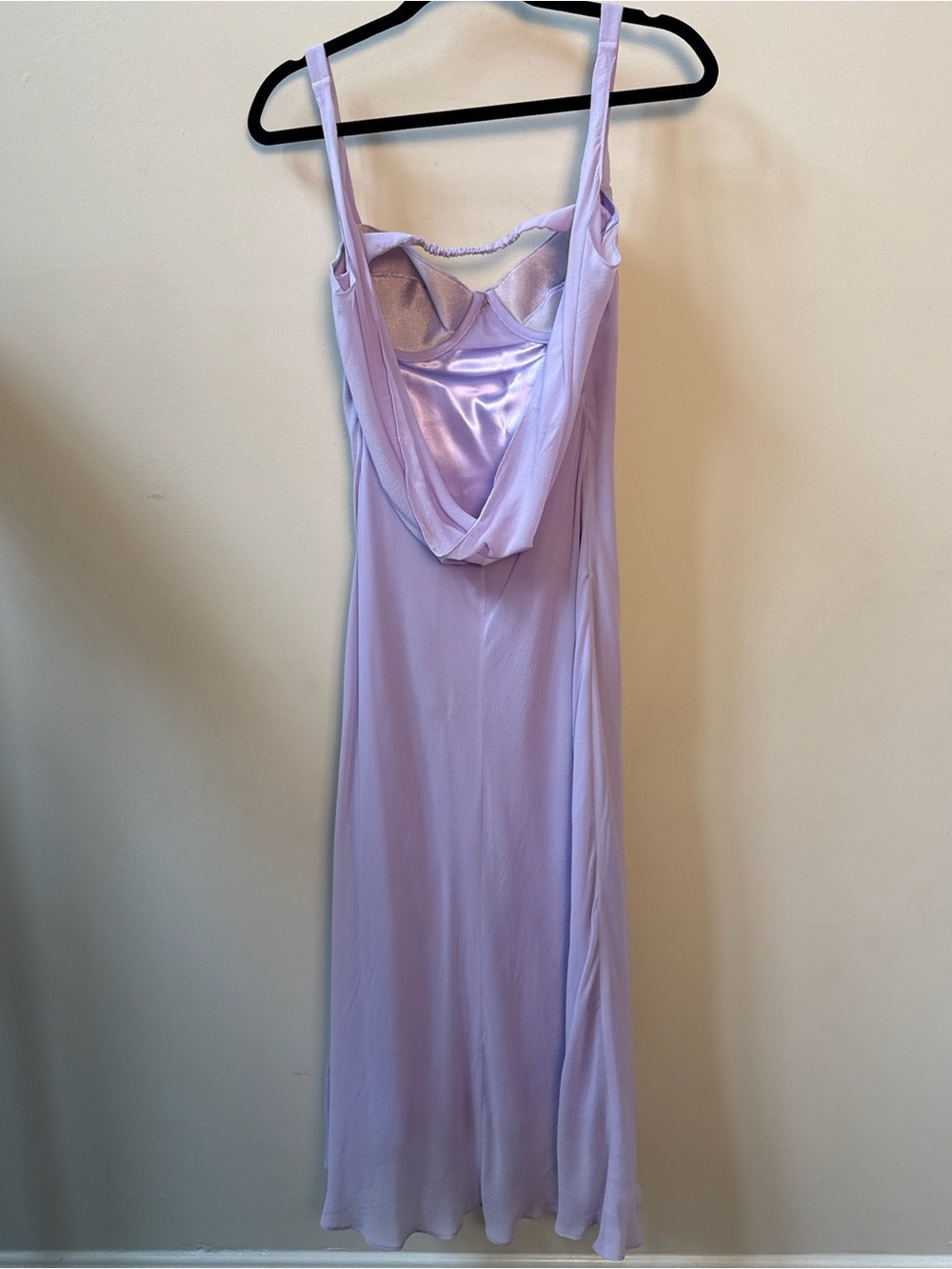 Silk Fredrick’s of Hollywood Lavender Slip Dress with Bustier Size 10 - Picture 7 of 9
